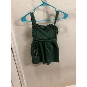 Girls green‎ corduroy dress